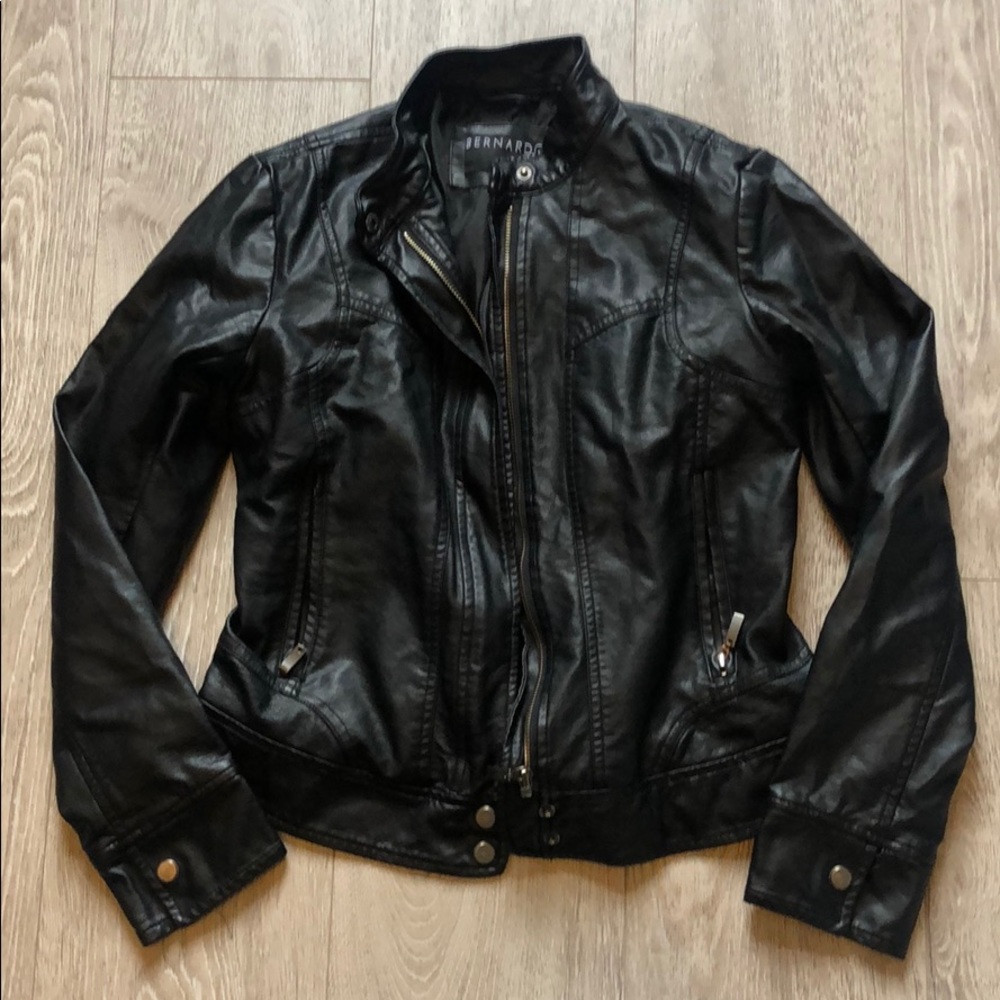 Faux leather jacket